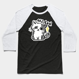 Cat Love: Cat Miaw and Cute Cat Design Baseball T-Shirt